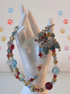 Poodle Bag Charm - Multicolor